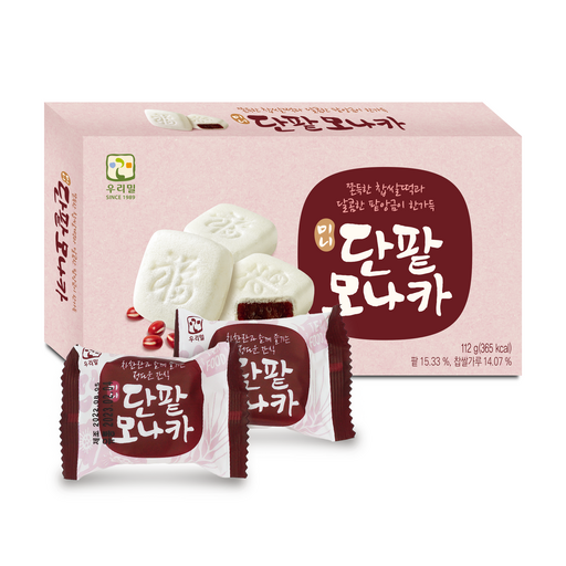 Our Mil Mini Danpat Monaka , 1 Pack , 112 g (밀 단팥 모나카)