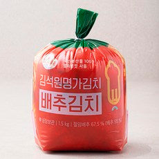 Clear Water Gimseokwon Myeongga Kimchi Pear Chu Kimchi , 1.5 kg, 1 Pack (맑은물에 김석원 명가김치 배추김치, 1.5kg, 1개)