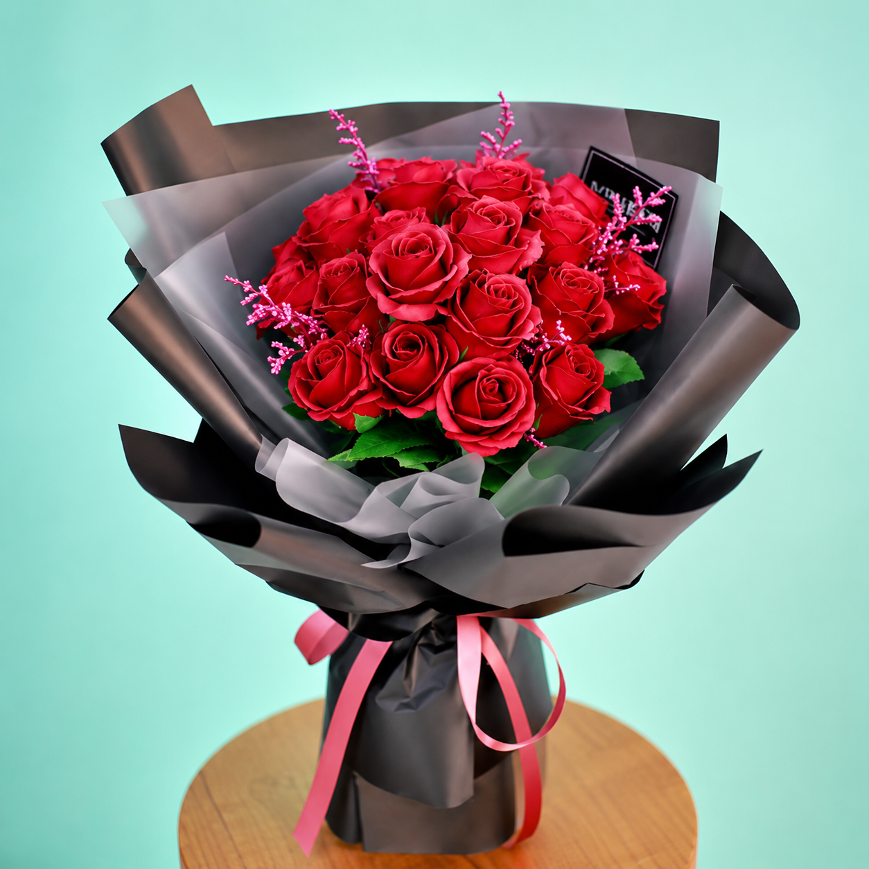 Soap Flower Rose Bouquet — 20 Roses (Red), Graduation & Anniversary Gift