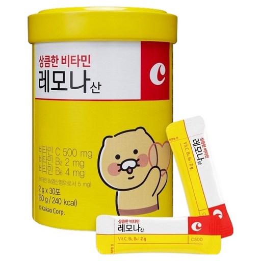 Remona Refreshing Vitamin C 30 Packets , 60 g, 1 Pack (레모나)