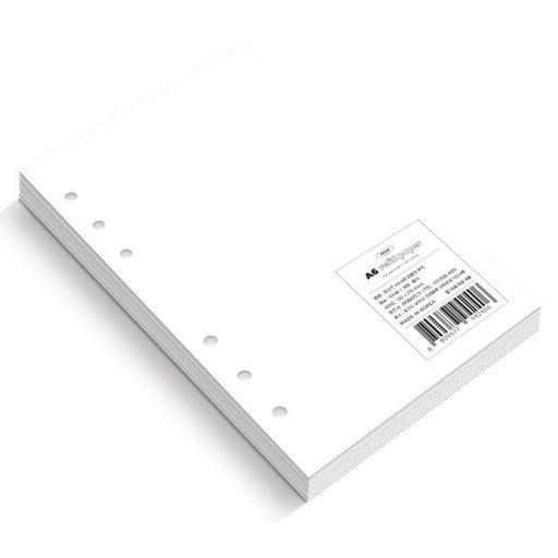 Rikojeu A 6 6 Gong Ripil Daeori Naeji Manhyeong Muji , 1 Pack , 100 Sheets (리코즈 공 리필 다어리 내지 만형 무지)
