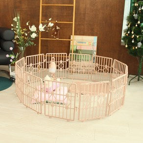 Pepecheu Gangaji Ultari ( 35 cm * 39 cm ) 12 p Pink , 1 Pack (페페츠 강아지 울타리 ( 35cm * 39cm ) 12p 핑크, 1개)