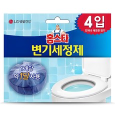 Homseuta Byeongi Set Jeongje Gochehyeong 4 Pack Pack , 160 g, 1 Pack (홈스타 변기 세정제 고체형 4개입, 160g, 1개)