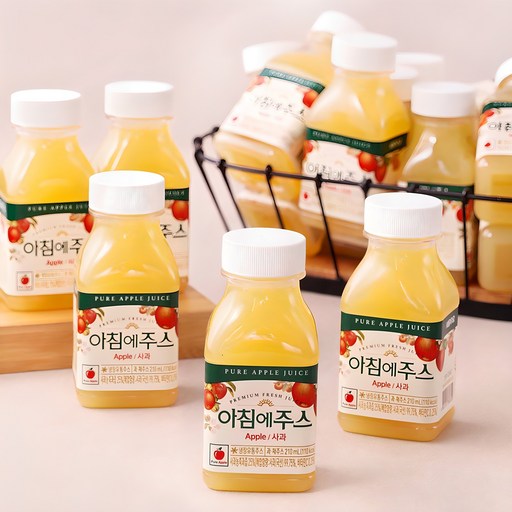 Morning Juseu Apple , 210 ml, 18 Pack (주스)