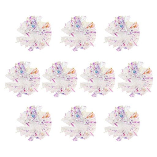 Dungdungpet Goyang Gongnol Sheets Nan Persimmon Banjjak Baseurakbol , White , 10 Pack (둥둥펫 고양 공놀 난 반짝 바스락볼)