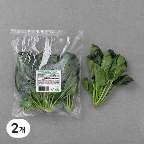 GAP Sigeumchi , 220 g, 2 Pack (GAP 시금치, 220g, 2개)