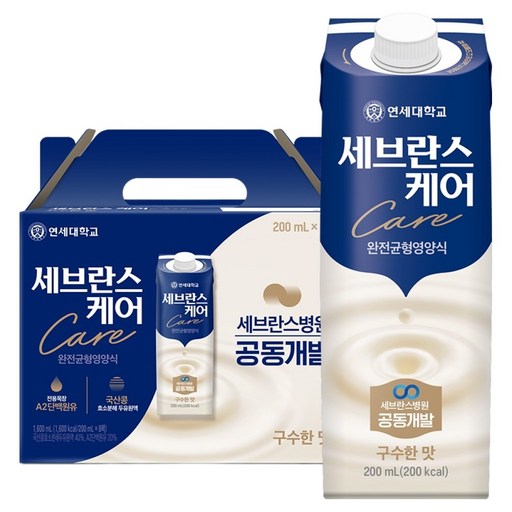 Set Beuranseu Care Wanjeongyunhyeong Nutrition Sik Gusu Flavor , 200 ml, 8 Pack (브란스 완전균형 식 구수)