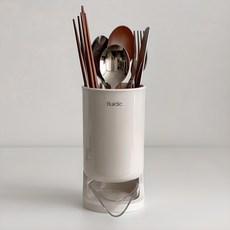 Peulrudik Jadong Mulppajim Cutlery Whole , Cream Beji , 1 Pack (플루딕 자동 물빠짐 수저통, 크림 베이지, 1개)