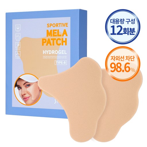 Syeonri Seu Packets Tibeu Melrapaechi Hadeugel B Ta Pack _3 SET, 12 Pack , 3 g (션리 스 티브 멜라패치 하드겔 타)