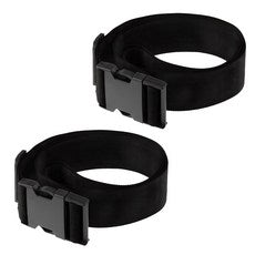 Comet Hom Dayong Gojeong Seuteuraep , Black , 2 Pack (코멧 홈 다용도 고정 스트랩, 블랙, 2개)