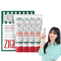 Jigeubi Large Size Gobulso Seoltae Jegeo Imsangwanryo Guchwi Care Chiyak Yeo Pear U Pick Aqua Mint Scent , 4 Pack , 117 g (지그비 고불소 설태 제거 임상완료 구취 치약 여 우)