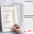 Byeolojeom 1+1 Seuteodi Deri Jugan Gongbu Peulraeneo Seukejulreo , 2 Pack , White (별오점 스터디 데리 주간 공부 플래너 스케줄러)