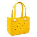 Byeoun Muji Peonching Yeoreum Bichibaek Muji Color Taphaendeul Toteubaek (벼운 무지 펀칭 여름 비치백 탑핸들 토트백)