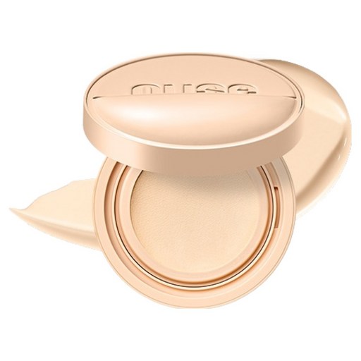 Nujeu Rijyu Toning Seon Kusyeon 02 Abori SPF 50+ PA++++, 14 g, 1 Pack (누즈 리쥬 토닝 선 쿠션 아보리)