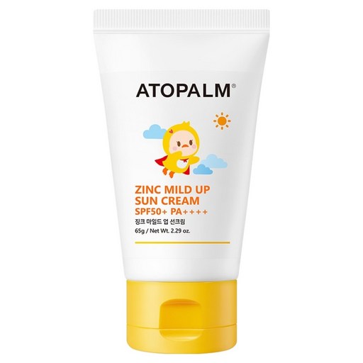 Atopam Jingkeu Madeu Eop Sunscreen SPF 50+ PA++++, 65 g, 1 Pack (아토팜 징크 마드 업)