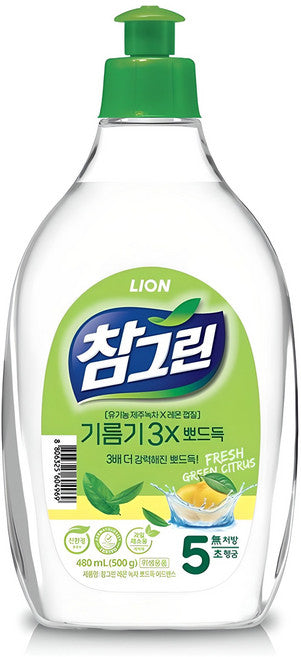 Cham Green Lemon Green Tea Ppodeudeuk Eodeubaenseu Jubang Set Je , 1 Pack , 500 g (참 뽀드득 어드밴스 주방 제)