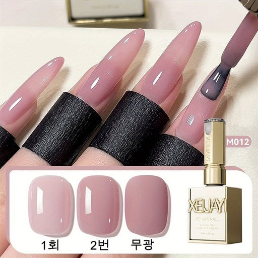 XEIJAYI Nudeu Pingkeu Jel Polriswi Jayeonseureou Noodles Seo Teurendi Keolreo Pack Nida ., 1 Pack , 15 ml, Pingkeu Jel Ateu (누드 핑크 젤 폴리쉬 자연스러우 서 트렌디 컬러 니다 아트)