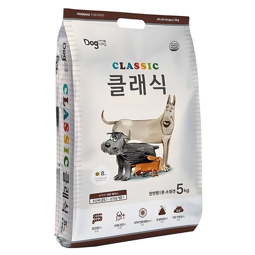 Geurang Jeonyeonryeong Gangaji Keulraesik Geonsiksaryo , Chicken , 5 kg, 1 Pack (그랑 전연령 강아지 클래식 건식사료)