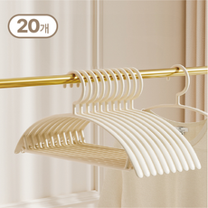 Denko Eokkae Ppul Bangji Banwonhyeong Otgeol , White , 20 Pack (덴코 어깨 뿔 방지 반원형 옷걸이, 화이트, 20개)