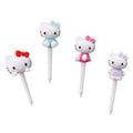 Seuketeo Sanrio Helkiti Sopung Sirak Dekopik 4 Types Set , 4 Pack , 1 Set (스케이터 산리오 헬로키티 소풍 도시락 데코픽 4종 세트, 4개, 1세트)