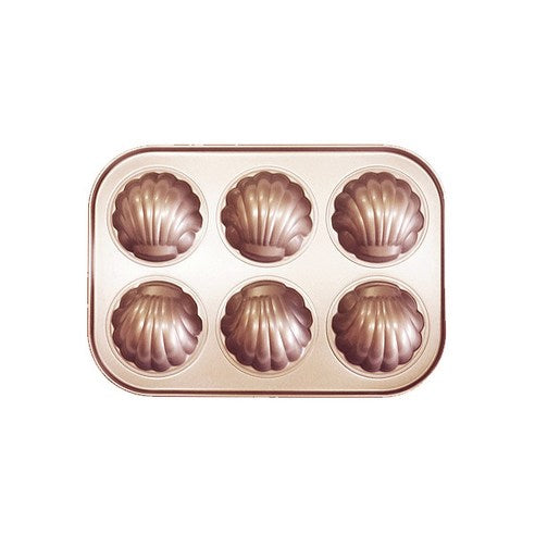 Dunggeunjobipaen 6 Gu , 1 Pack (둥근조가비팬 6구, 1개)