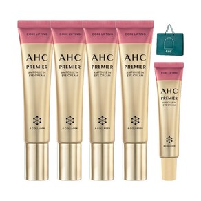 AHC A Cream Koeo Lifting Sijeun 12 40 ml x 4 + 12 ml + Syopingbaek , 1 Pack (AHC 아이크림 코어 리프팅 시즌12 40ml x4 + 12ml + 쇼핑백, 1개)