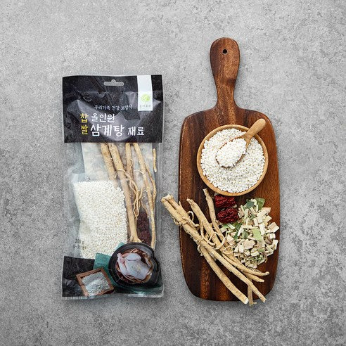 Momaejohwa All-in-One Glutinous Rice Samgyetangjaeryo , 200 g, 1 Pack (몸애조화 올인원 찹쌀삼계탕재료, 200g, 1개)