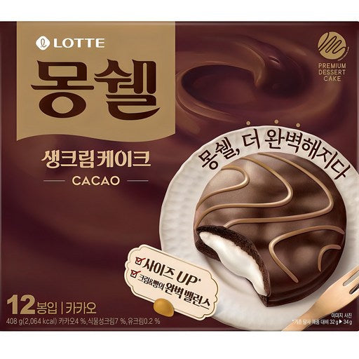 Moncher Fresh Cream Kekeu Kakao , 408 g, 1 Pack (케크 카카오)