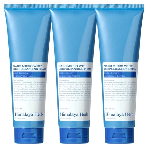 Nadeu Makeu Hwip Deep Cleansing Foam , 150 ml, 3 Pack (나드 마이크로 휩 딥 클렌징폼, 150ml, 3개)