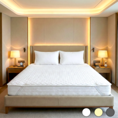 Guknae Manufacturer Etjihom Hotel Sun Noodles 40 Su Chimdaepaedeu Gojeongbaendeu Alreoji Care Ganjeolgi Nubim Sheets Teuriseu Bul Paedeu Super ([국내제조사] 엣지홈 호텔 순면 40수 침대패드 고정밴드 알러지케어 간절기 누빔 매트리스 이불 패드 슈퍼 싱글 퀸 킹, 화이트)