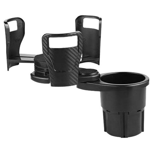 Super Kaelri Charyangyong Multi Cup Holdeo Hwak Sheets Hyeong , Black , 1 Pack (슈퍼캘리 차량용 멀티 컵홀더 확장형, 블랙, 1개)