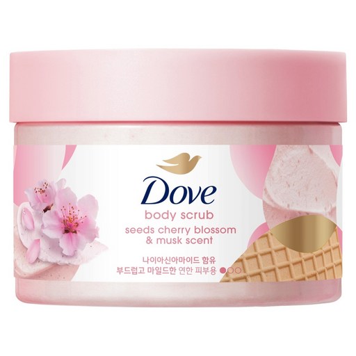 Beu Body Seukeureop Beotkkot & Deu Meoseukeu Scent , 298 g, 1 Pack (브 스크럽 벚꽃 드 머스크)