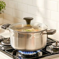 ROYAI ONE Indeoksyeon Gyeomyong 304 Stainless Yangsu Naembi , 1 Pack , Eunsaek , 22 cm (ROYAI ONE 인덕션 겸용 304 스텐 양수 냄비, 1개, 은색, 22cm)
