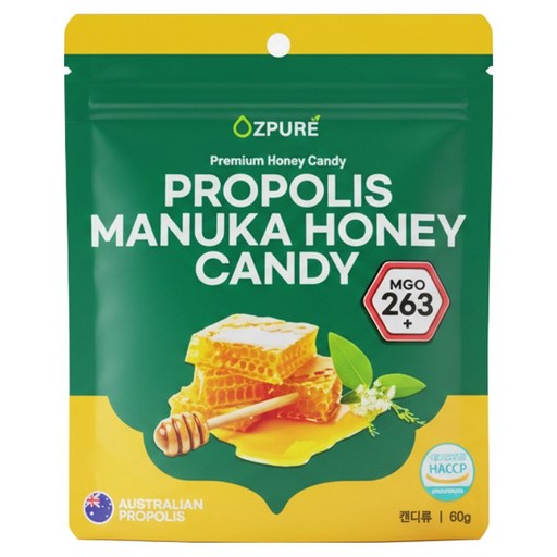 Ojeupyueo Propolis Manuka Honey Cans Di , 60 g, 1 Pack (오즈퓨어 마누카 디)