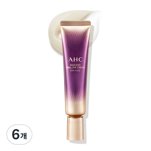 AHC Jiriseu Rieol A Cream Packets Peseu , 30 ml, 6 Pack (AHC 에이지리스 리얼 아이크림 포 페이스, 30ml, 6개)