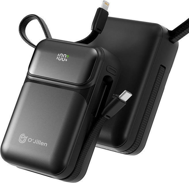 Ojiren All-in-One 22.5 W Gosok Charging Large Size Bojo Pear Teori 20000 mAh, Black , OJMH 811 (오지렌 올인원 22.5W 고속충전 대용량 보조배터리 20000mAh, 블랙, OJMH811)