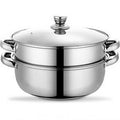 Stainless Indeoksyeon Beomyong Jjimgi Syabeusyabeu , 2 Pack , 27.5 cm (스텐 인덕션 범용 찜기 샤브샤브, 2개, 27.5cm)