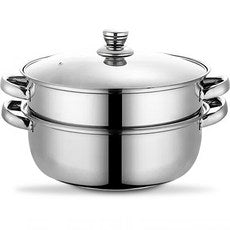Stainless Indeoksyeon Beomyong Jjimgi Syabeusyabeu , 2 Pack , 27.5 cm (스텐 인덕션 범용 찜기 샤브샤브, 2개, 27.5cm)