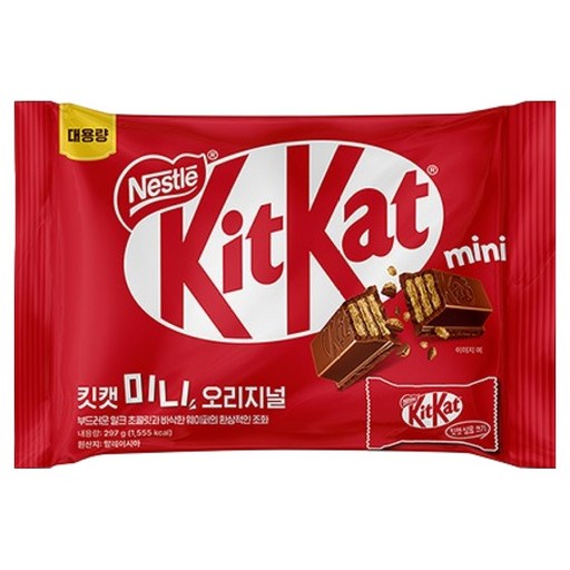 KitKat Mini Original Chokoba 33 p, 297 g, 1 Pack (초코바)