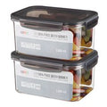 Comet Guknaesaengsan BPA FREE Clear Milpyeyonggi , 2 Pack , 1.3 L (코멧 국내생산 BPA FREE 클리어 밀폐용기, 2개, 1.3L)