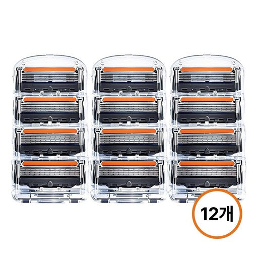 Gillette Hohwan Pyujeon Pawo Peugeulradeu 5 Jung Noodles Nal , 1 Set , 12 Pack (호환 퓨전 파워 프글라드 중 날)