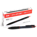 Jabapen Jeteurain Bolpen 0.7 mm, Red , 12 Pack (자바펜 제트라인 볼펜)