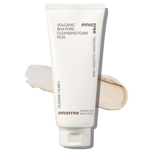 Innisfree Hwasansong Baha Pore Cleansing Foam Peulreoseu , 200 g, 1 Pack (이니스프리 화산송이 바하 모공 클렌징폼 플러스, 200g, 1개)