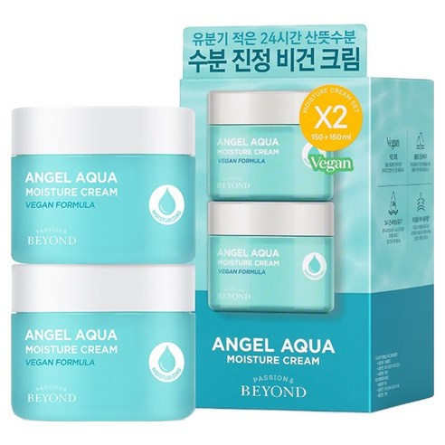 Biyondeu En Gel Aqua Moisture Soothing Cream Gihoek Set , 150 ml, 2 Pack (비욘드 엔젤 아쿠아 수분 진정 크림 기획 세트, 150ml, 2개)