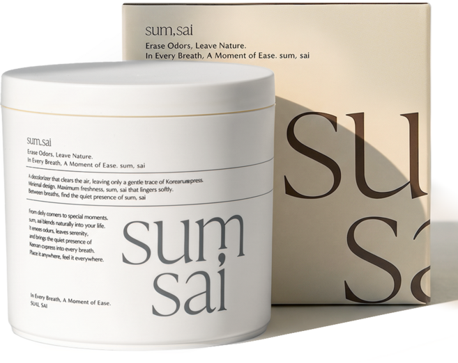 Sumsa Pyeonbaek Silnae Talchwije , 300 g, 1 Pack (숨사 편백 실내 탈취제)
