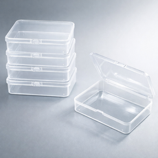 Mini Tumyeongsunapjeongriham Jik Square 10.5 x 7.5 cm, 5 Pack , Tumyeong (미니 투명수납정리함 직사각 10.5x7.5cm, 5개, 투명)