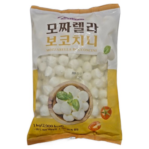 Bokochini Mojjarelra Cheese 1 kg Pija Selreodeu Paseuta Toping , 1 Pack (보코치니 모짜렐라 치즈 1kg 피자 셀러드 파스타 토핑, 1개)