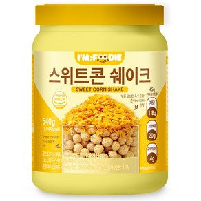 Aimpudi Tasty Seuwiteukon Protein Swekeu Godanbaek Low-Sugar Peutin Protein Bochungje , 1 Pack , 540 g (아임푸디 맛있는 스위트콘 단백질 쉐이크 고단백 저당 프로틴 단백질보충제, 1개, 540g)