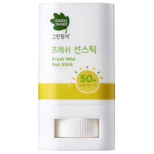Green Pinggeo Peureswi Madeu Seon Stick SPF 50+ PA++++, 15 g, 1 Pack (핑거 프레쉬 마드 선)