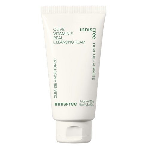 Vegan Byuti Innisfree Olribeu Vitamin E Rieol Cleansing Foam , 150 g, 1 Pack ([비건뷰티] 이니스프리 올리브 비타민 E 리얼 클렌징 폼, 150g, 1개)
